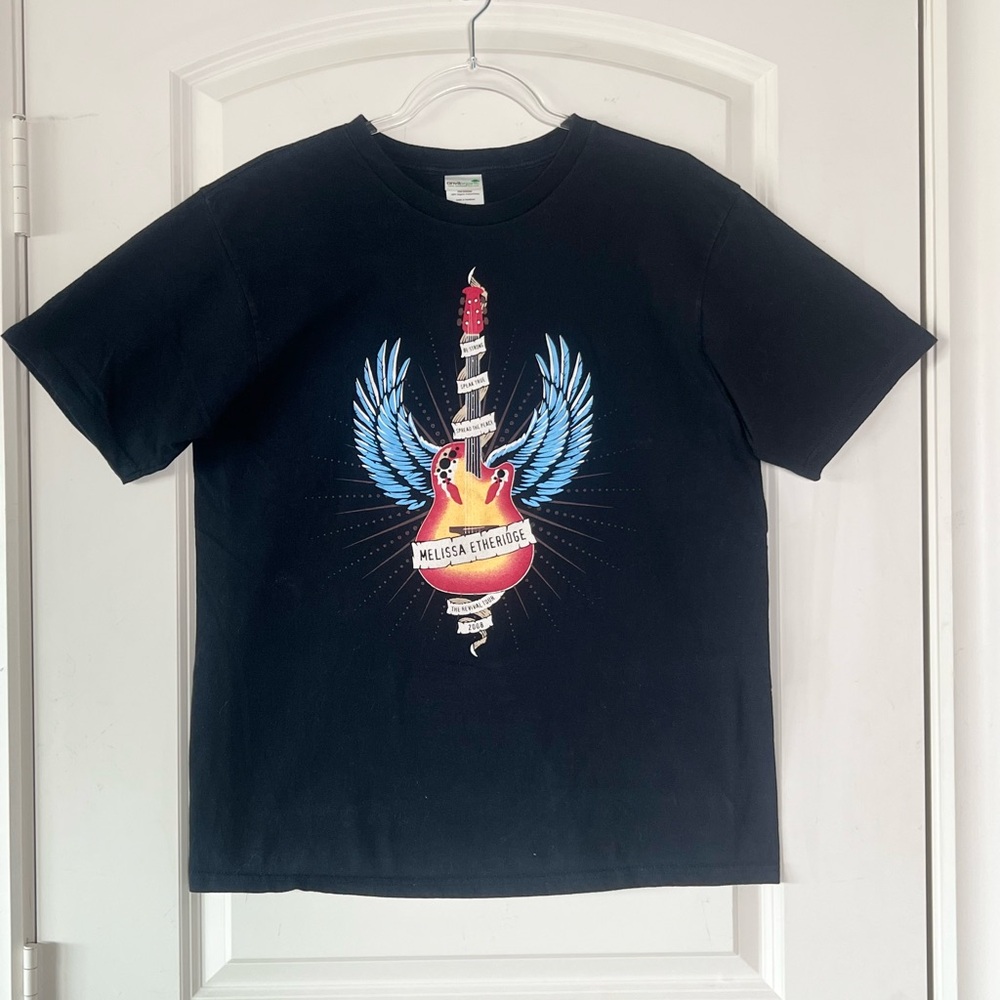 Melissa Etheridge The Revival Tour 2008 Concert Shirt Vintage Anvil Organic L